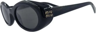 Miu Miu Smub 09 Zonnebril - Dames - Zonnebrillen - Zwart - ONE Size - Accessoires