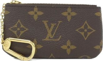 Louis Vuitton Marron Coated Canvas Coin Purse/Coin Case (Pre-Owned)