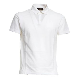 Zanone Polo Shirts, male, White, Size: XL Polo manica corta