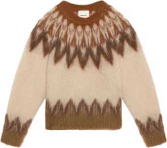 Isabel Marant Nicolas Mohair Sweater - Heren - Ronde hals truien - Veelkleurig - XS - Truien & Vesten