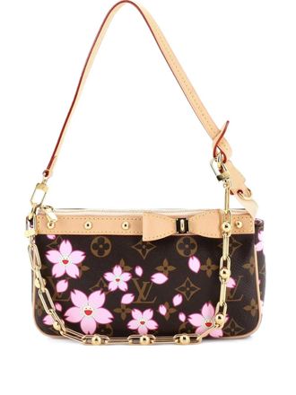 Louis Vuitton x Takashi Murakami Pochette Accessoires NM Limited Edition Cherry Blossom Monogram shoulder bag - Brown