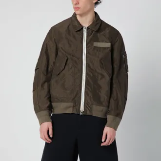 sacai Khaki green nylon jacket
