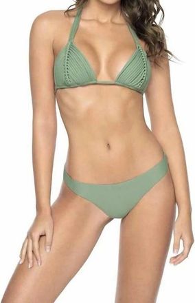 PilyQ Isla Bikini Bottom In Sage