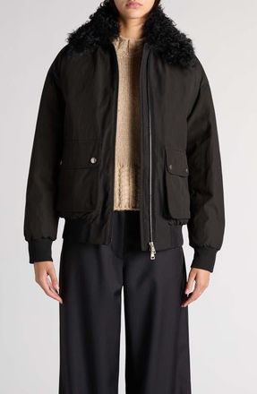Moncler Rougequeue Bomber Jacket in Black at Nordstrom, Size 0