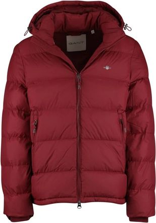 GANT Jassen, Heren, Rood, XL, Leer, Active Cloud Jacket