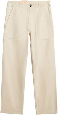 Fortela Newfatigue Japan Selvedge Ecr&ugrave; Denim in Olive Green at Nordstrom, Size 31 X 29 Eu