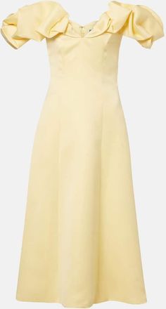 LEO LIN Abito midi Annie con volant