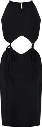 Bottega Veneta Womens Jersey Dress Black Elastane