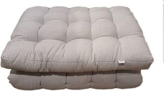 Decoclico Alfombrilla de algodón estampado con motivo cuadriculado 60 x 170 cm