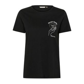 Cream Donna, Top, Nero, S, new