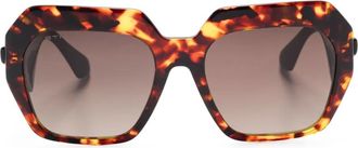 Etro Occhiali da sole geometrici - Marrone