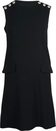 Claudie Pierlot button-detail flap-pocket dress - Black