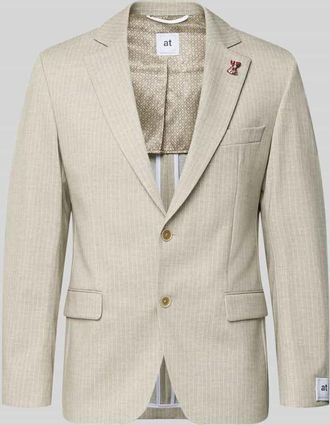 Atelier Torino Slim Fit 2-Knopf-Sakko mit Pattentaschen in Beige, Gr&ouml;&szlig;e 46