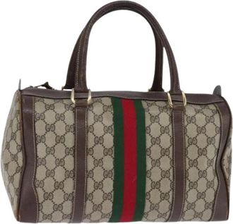 Gucci Pre-owned Handbags, female, Multicolor, Size: ONE SIZE Pre-owned Vintage Canvas Handbag