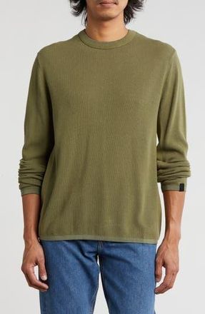 Rag & Bone Harvey Crewneck Cotton Sweater in Sage at Nordstrom Rack, Size Medium