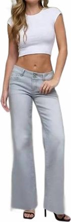 Hidden Jeans Happi Flare Jeans In Light Grey