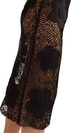 Cynthia Rowley Ibiza Crochet Skirt in Black at Nordstrom, Size X-Small