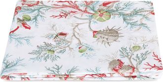 Matouk Del Tesoro Fitted Sheet in Coral at Nordstrom, Size Queen