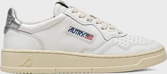 Autry Medalist Low-Top Bicolor Leather Sneakers