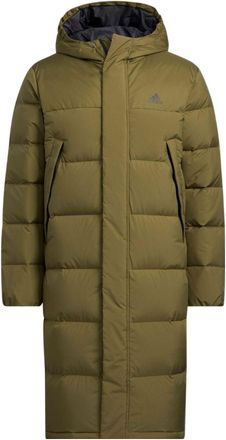 adidas Outdoor Hooded Thermal Down Long Jacket Olive Green HZ2598