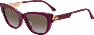 Etro 0063/F/S Asian Fit LHF/67 Womens Sunglasses Burgundy Size 55
