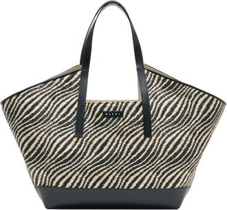 Marni Shopper Bag - Dames - Shoppers - Zwart - ONE Size - Leer - Tassen