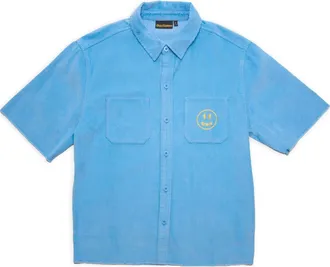 Drew House Corduroy Shirt Pacific Blue DR-SS22-986