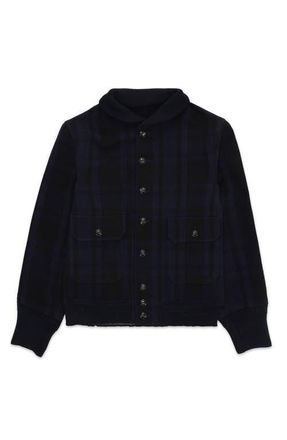 Fortela Nimiz Wool Blend Bomber Jacket in Navy Blue at Nordstrom, Size 52 Eu