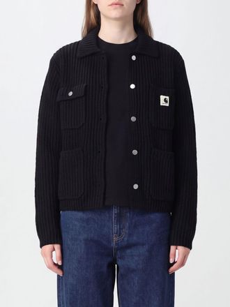 Carhartt Work in Progress Cardigan a coste in misto lana con tasche a toppa e logo
