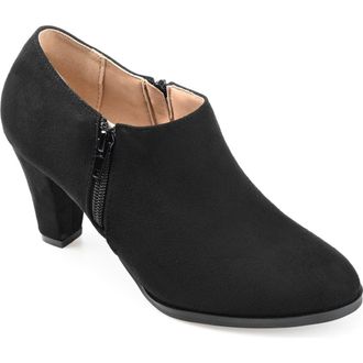 Journee Collection Sanzi Heeled Ankle Bootie in Black at Nordstrom Rack, Size 10