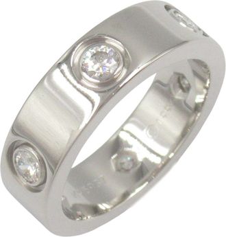 Cartier Clear White Gold (18K) Band Ring (Pre-Owned)