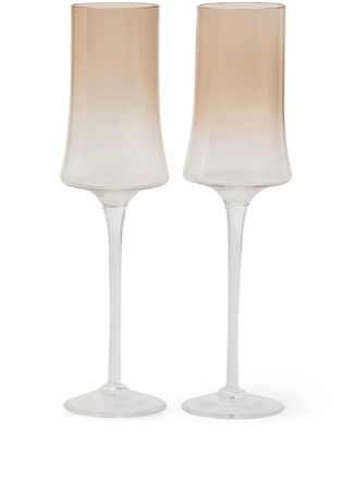 Brunello Cucinelli Bril met smalle steel - Beige