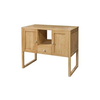 Wanda Collection Mueble cuarto de ba&ntilde;o de teca maciza 100 cm