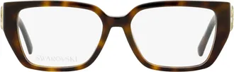 Swarovski SK5446 Lattice Crystal Eyeglasses - Havana