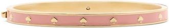 Kate Spade New York spot the spade enamel bangle bracelet in Pink at Nordstrom