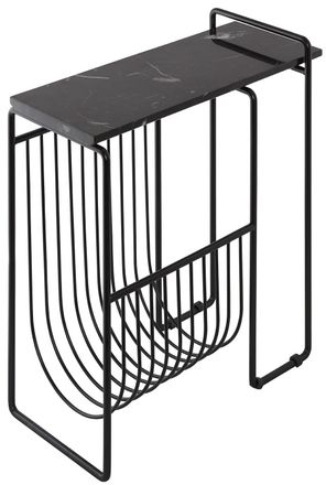 AYTM Marmor Design Beistelltisch & Zeitschriftenhalter Sino 51 x 45 cm - Schwarz