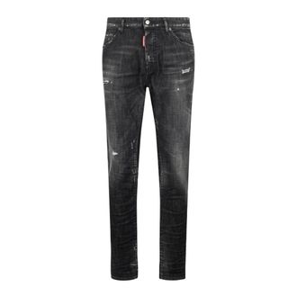 Dsquared2 Jeans, Heren, Zwart, XL, Katoen, Teddy Jeans