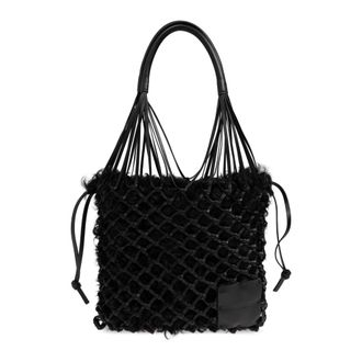 Jil Sander Shoulder Bags, female, Black, Size: ONE SIZE Leather Shoulder Bag