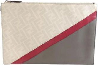 Fendi Pre-owned Clutches, female, Multicolor, Size: ONE SIZE Pre-owned Vintage Canvas Clutch