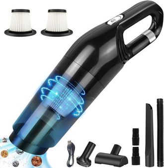 OEM Aspiradora De Mano Inal&aacute;mbrica, Alta Potencia De 10000 Pa, Bajo Nivel De Ruido, 2 Filtros Recargables, Ideal Para El Hogar, La Oficina Y El Coche