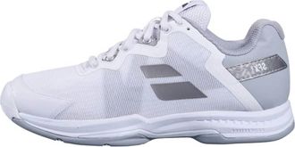 Babolat Womens Sfx3 All Court Women Tennis Shoes In White/silver