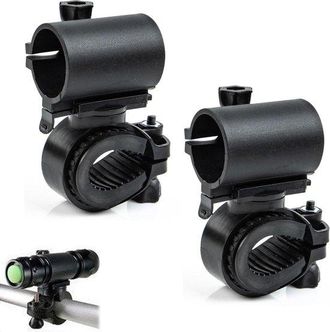 No Brand Clip Para Sujetar La Linterna De La Bicicleta - F&aacute;cil De Instalar - Adaptador Para Manillar De Bicicletas De Monta&ntilde;a - Abrazadera Universal - Soporte 