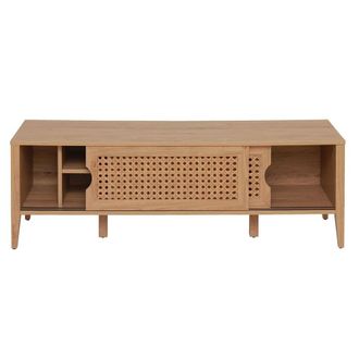 Calicosy Mueble de TV con 2 Puertas Correderas con rat&aacute;n - L138 cm
