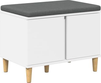 vidaXL Banco De Entrada 60 X 38 X 46 Cm Madera Ingenierizada Y Tela Vidaxl