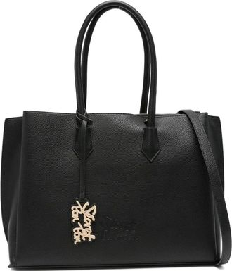 Secret Pon Pon leather shoulder bag - women - Calf Leather - One Size - Black