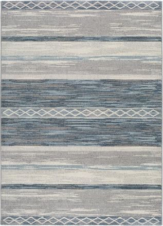Atticgo Alfombra moderna gris/azul 160x230 cm