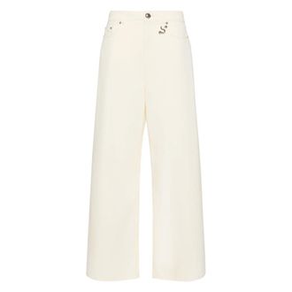 Sportmax Dames, Jeans, Beige, Maat: W25 Katoen