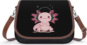 Generic Music Axolotl Cute Fashion Womens Crossbody Bags Novelty Handbag Shoulder Bag Purse