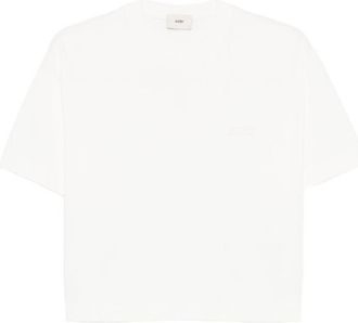 Autry White Solid Crew Neck T-Shirt