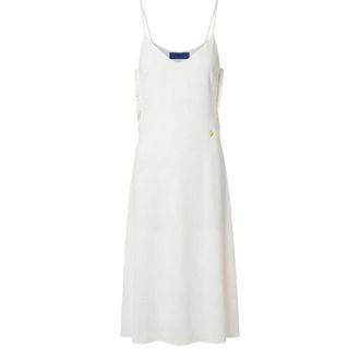 Trussardi Abito midi con retro in pizzo - - Dresses - Donna - Bianco - S
